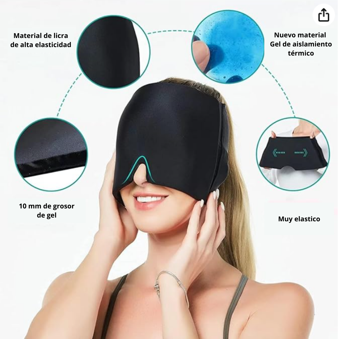 GORRO DE GEL FRÍO PARA MIGRAÑA