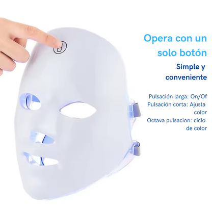Máscara LED de Rejuvenecimiento Facial
