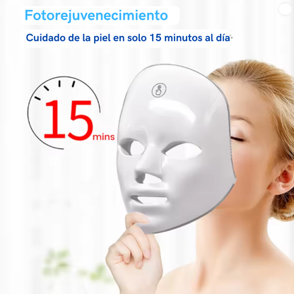 Máscara LED de Rejuvenecimiento Facial