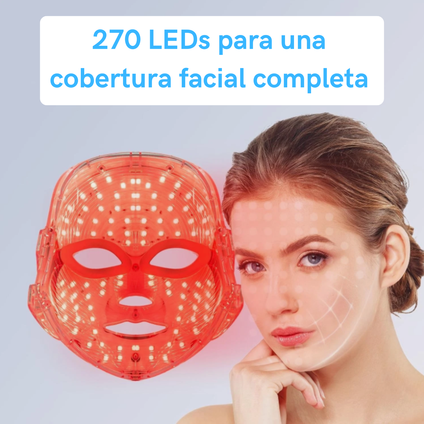 Máscara LED de Rejuvenecimiento Facial