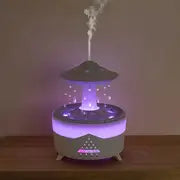 Humidificador modelo UFO con gotas de lluvia